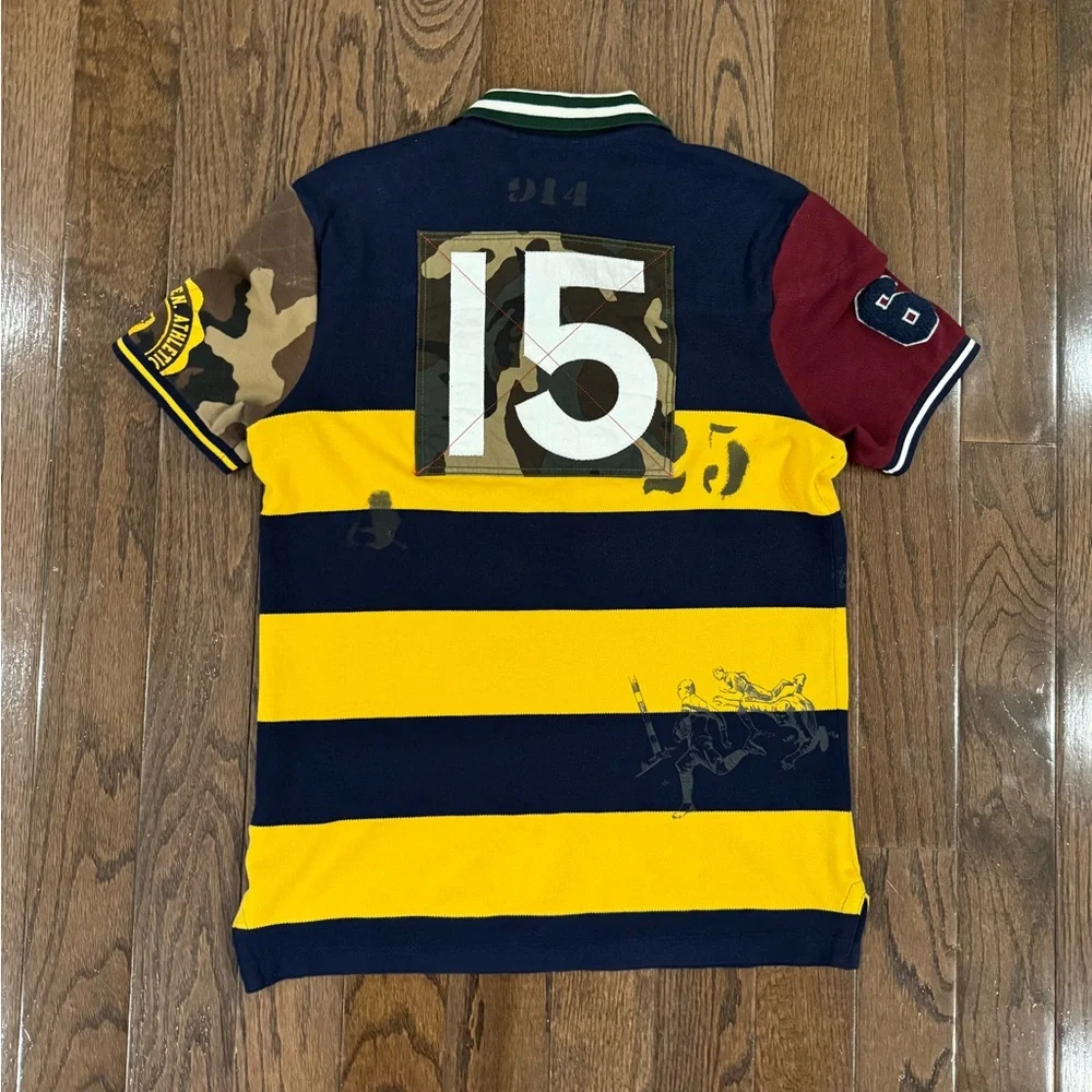 Polo Ralph Lauren P Wing Camo Rugby Short Sleeve Polo Shirt Size XS - Picture 7 of 14